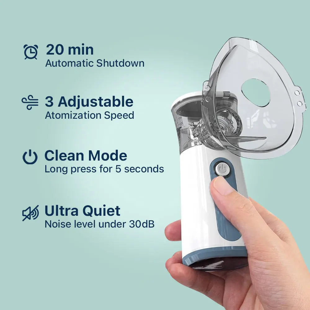 Portable Nebulizer For Cough And Asthma, Safe And Effective Inhalation Device For Home Or Travel | Lersk