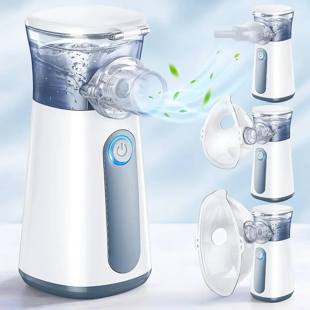 Portable Nebulizer For Cough And Asthma, Safe And Effective Inhalation Device For Home Or Travel | Lersk