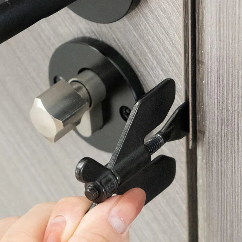 Portable Door Lock, Stainless Steel Travel Security Device For Doors, Compact And Durable For Home And Travel | Lersk