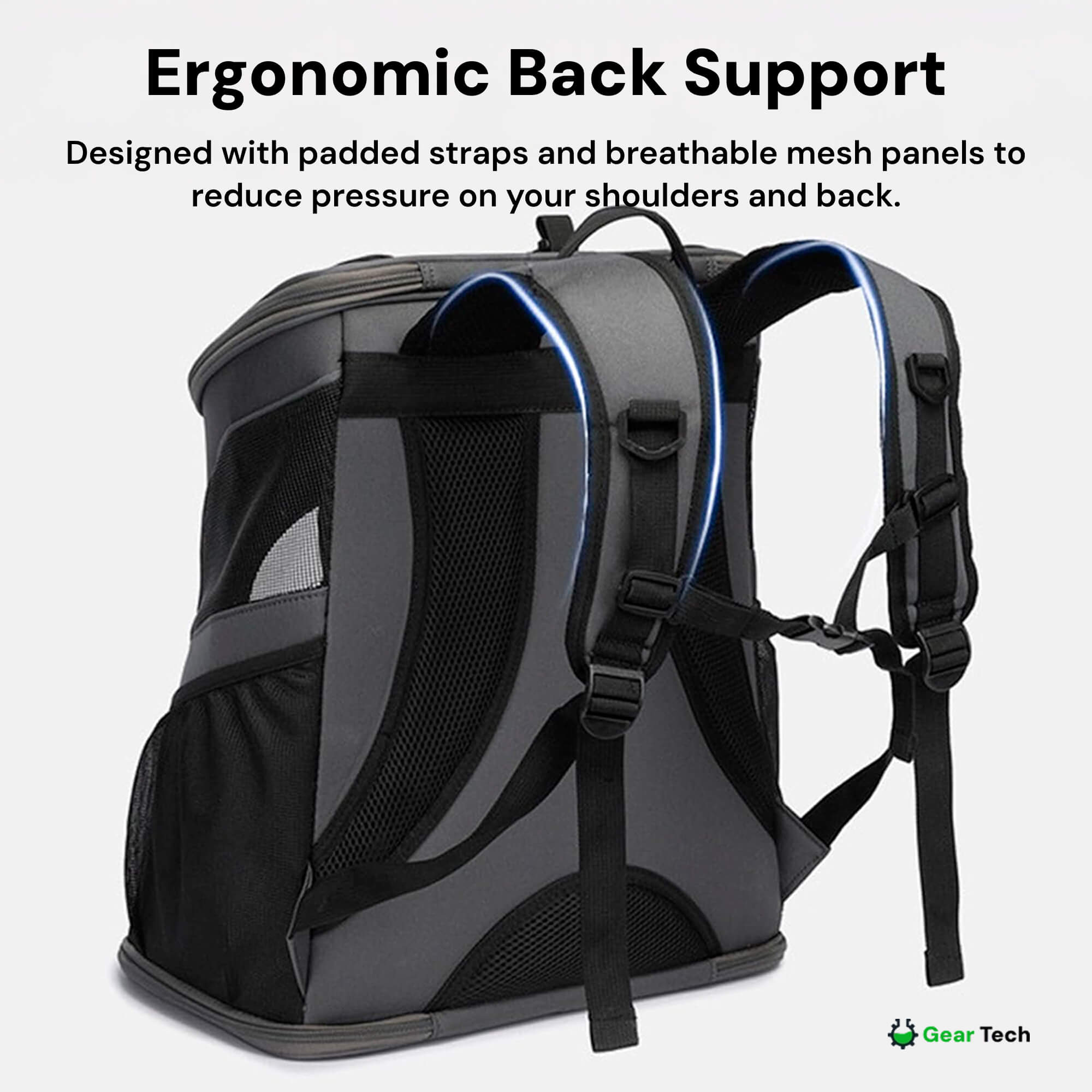 Breathable, Roomy Travel Cat Backpack For Hiking, Camping | Lersk