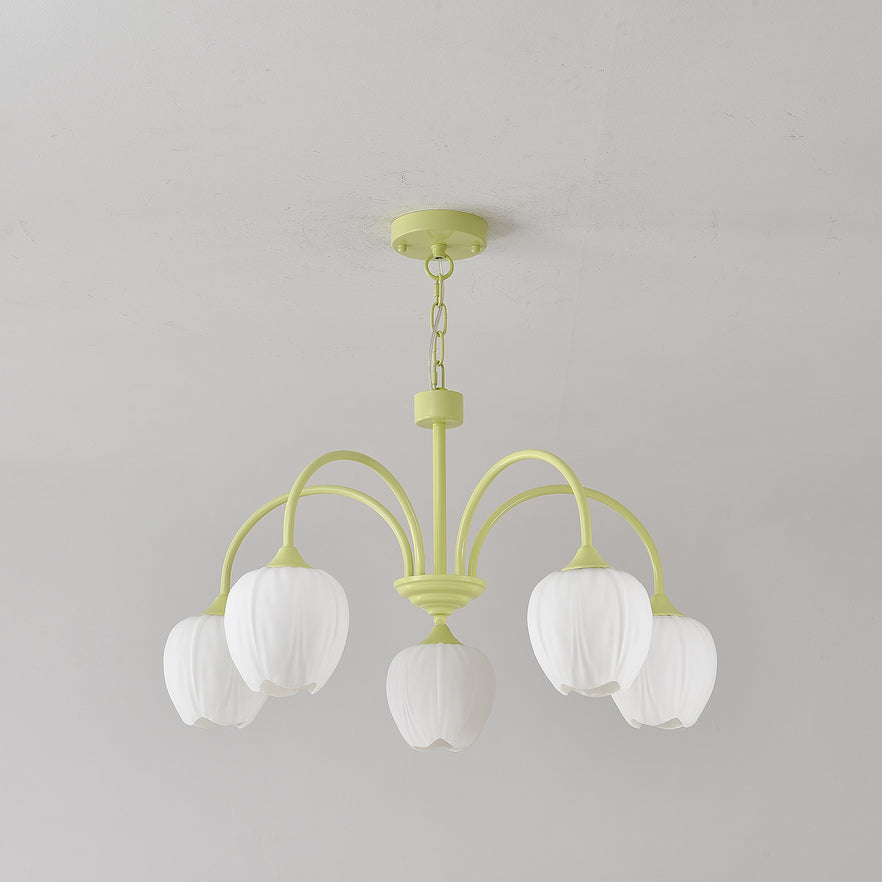 Aurelia Elegant Matcha Chandelier for Living and Dining | Lersk