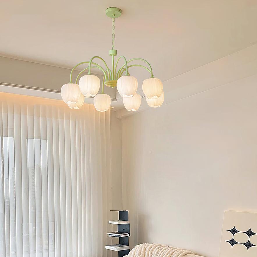 Aurelia Elegant Matcha Chandelier for Living and Dining | Lersk