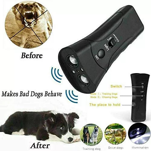 QuietPulse Controllo Abbaio | Dispositivo Ultrasonico per l’Addestramento di Cani Calmi | Lersk