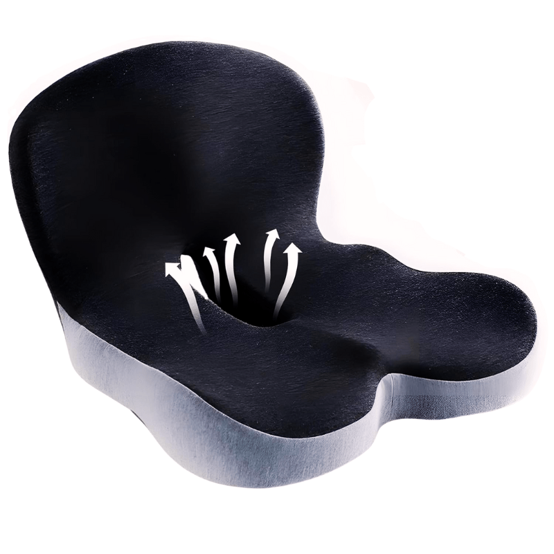 ErgoComfort Sedák Ergonomický Polštář z Paměťové Pěny pro Podporu Zad a Pohodlí | Lersk