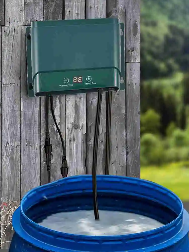AquaFlow Solar Drip Irrigation System Kit For Automatic Watering With 30 Modes And 7 Timers | Lersk