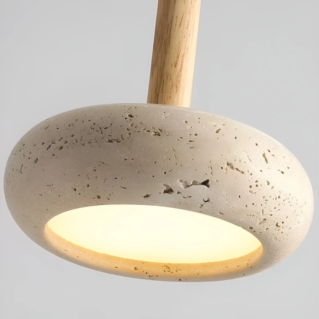 Závěsné LED svítidlo Kibo s nastavitelným retro japonským designem | Lersk