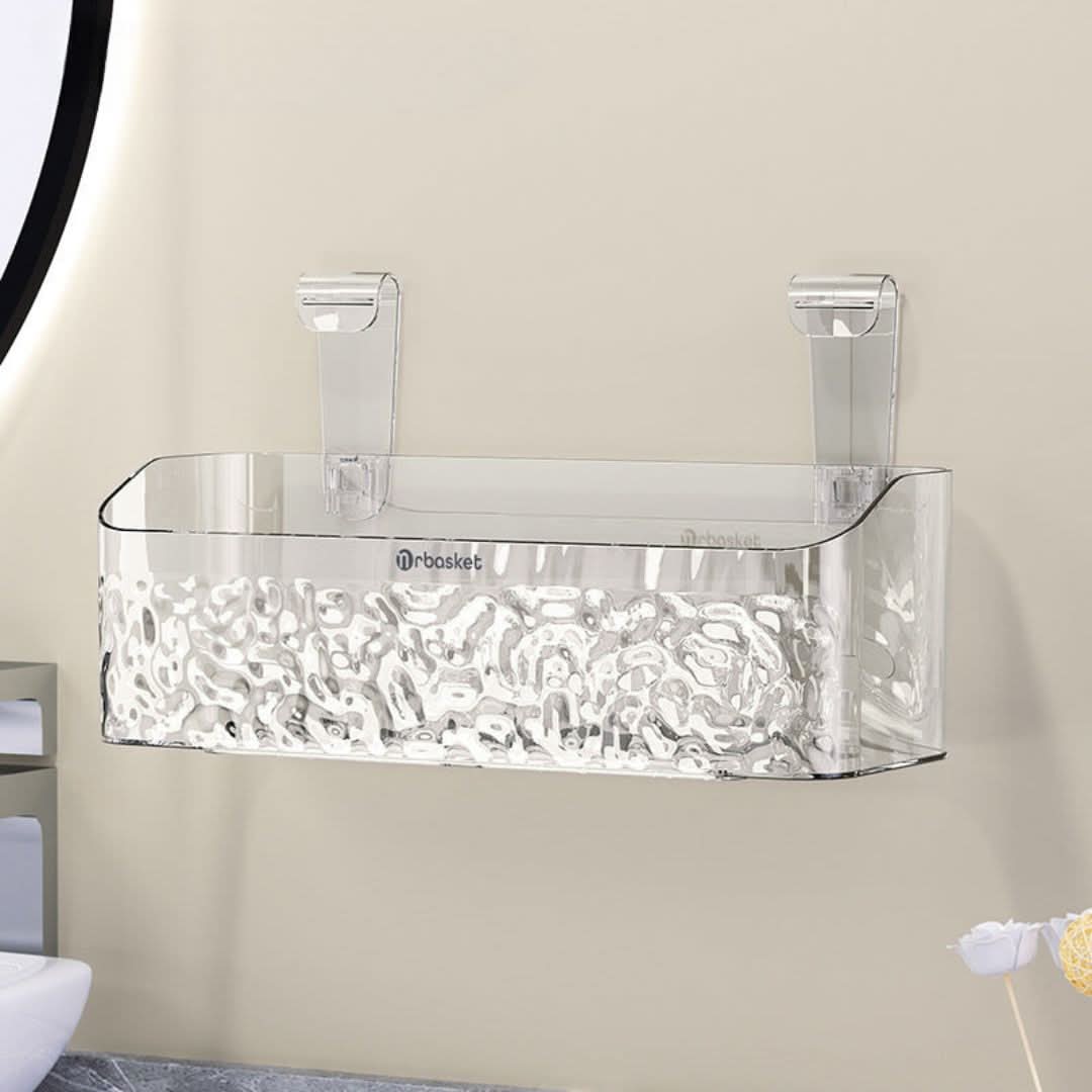 Étagère à ventouse pour salle de bain pour une solution de rangement facile et les essentiels d'organisation de la salle de bain | Lersk