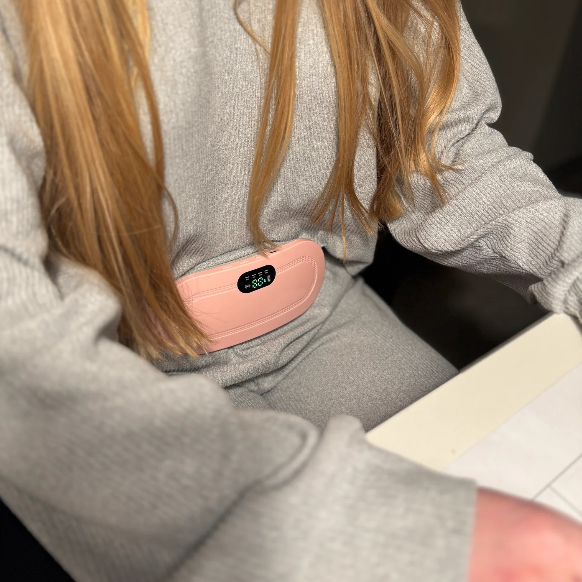 Cordless Menstrual Heat Pad with Vibration & 3 Temperature Settings for Period Comfort | Lersk