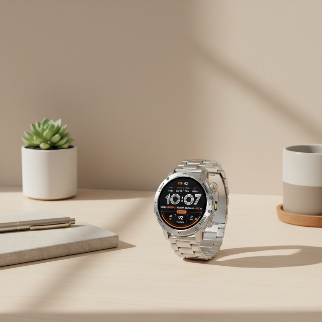 Robuste Outdoor-Smartwatch mit wasserdichtem taktischem Design und langer Akkulaufzeit | Lersk