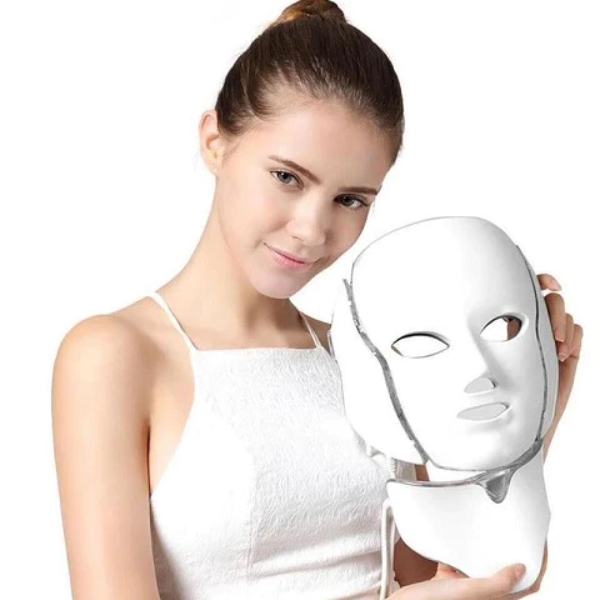 AstraGlow 7-Color LED Photon Mask with Neck Treatment | Lersk