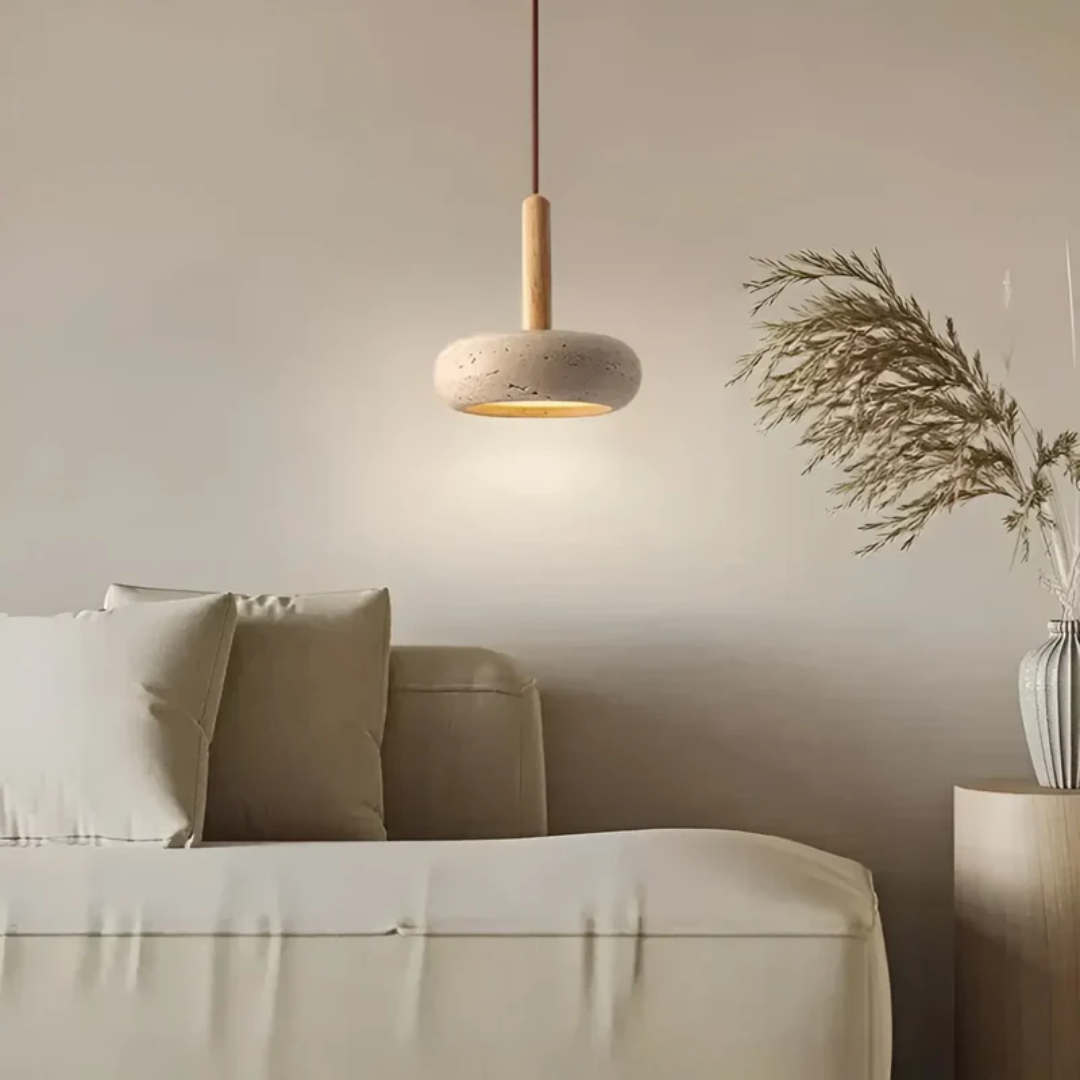 Závěsné LED svítidlo Kibo s nastavitelným retro japonským designem | Lersk