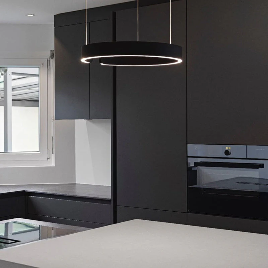 Lampada a sospensione LED circolare dimmerabile LumaNova per sala da pranzo, soggiorno e ufficio | Lersk