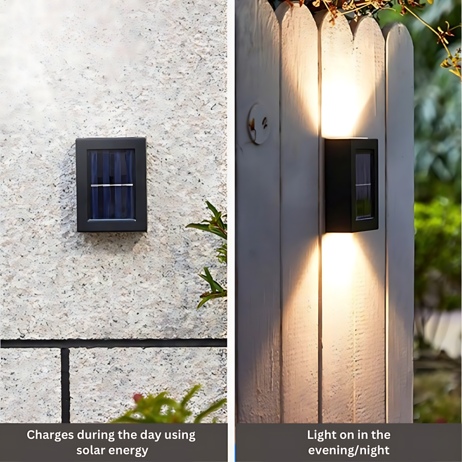 Nexora Outdoor Wireless Solar LED Wall Lights for Paths Patios and Gardens | Lersk