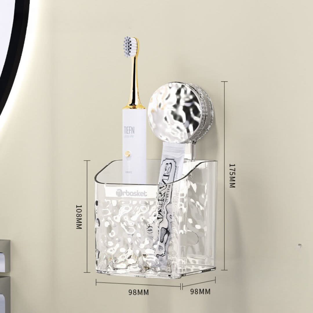 Étagère à ventouse pour salle de bain pour une solution de rangement facile et les essentiels d'organisation de la salle de bain | Lersk