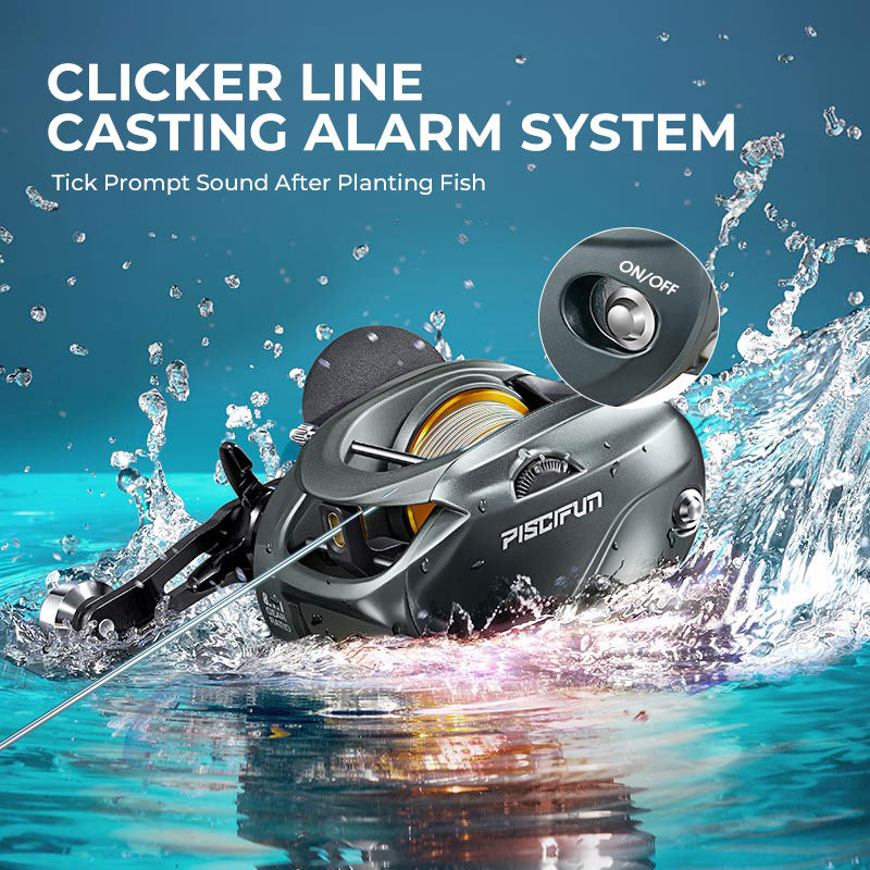 Piscifun 400 Model Saltwater  Freshwater Baitcasting Reel With Bait Clicker | Lersk