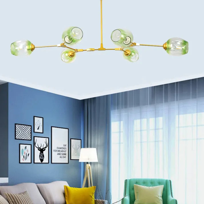 LustraNova Glass Bubble Pendant Light With Branching Arms Ambient Lighting | Lersk