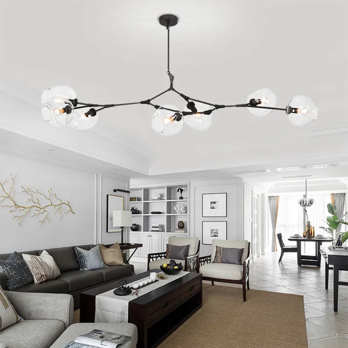 LustraNova Glass Bubble Pendant Light With Branching Arms Ambient Lighting | Lersk