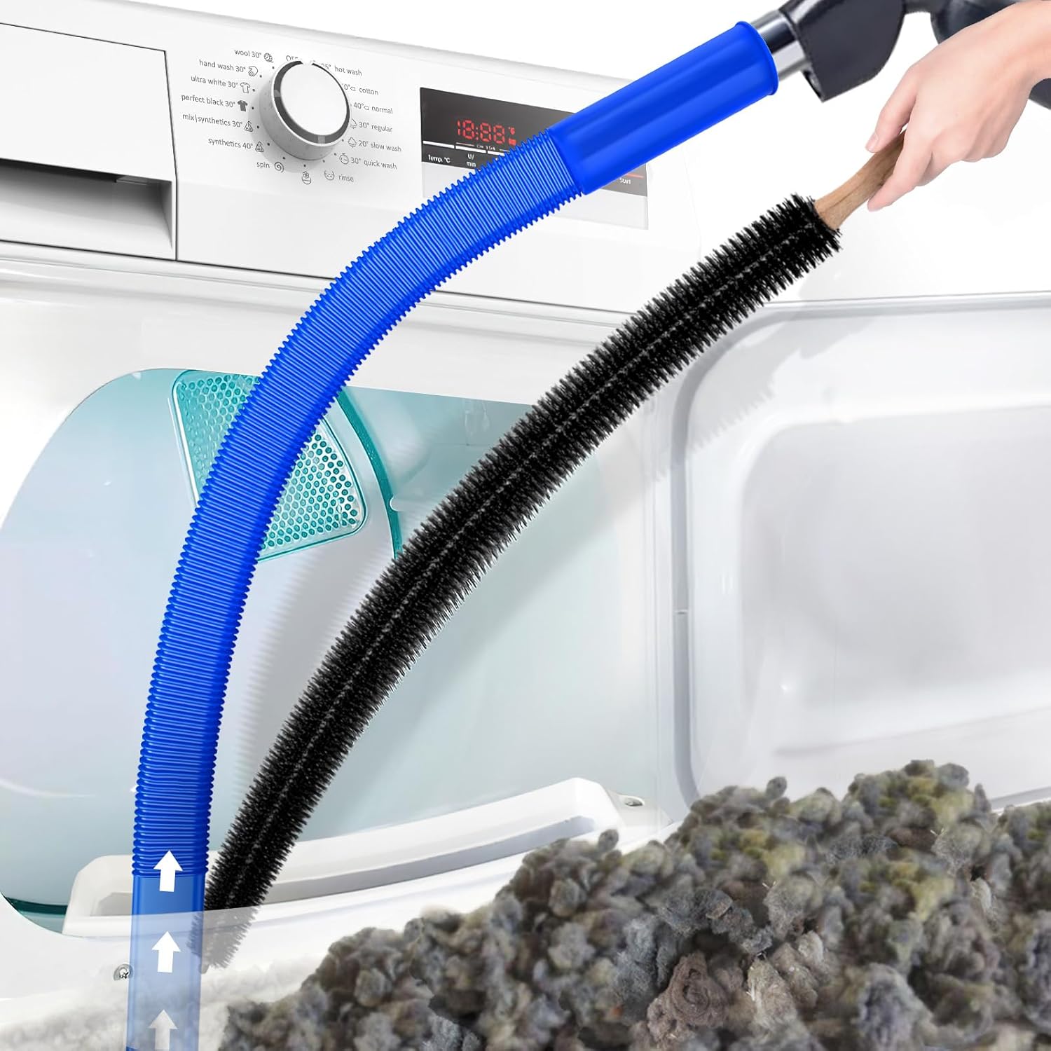 Flexible Dryer Vent Vacuum Attachment For Lint Removal | Lersk