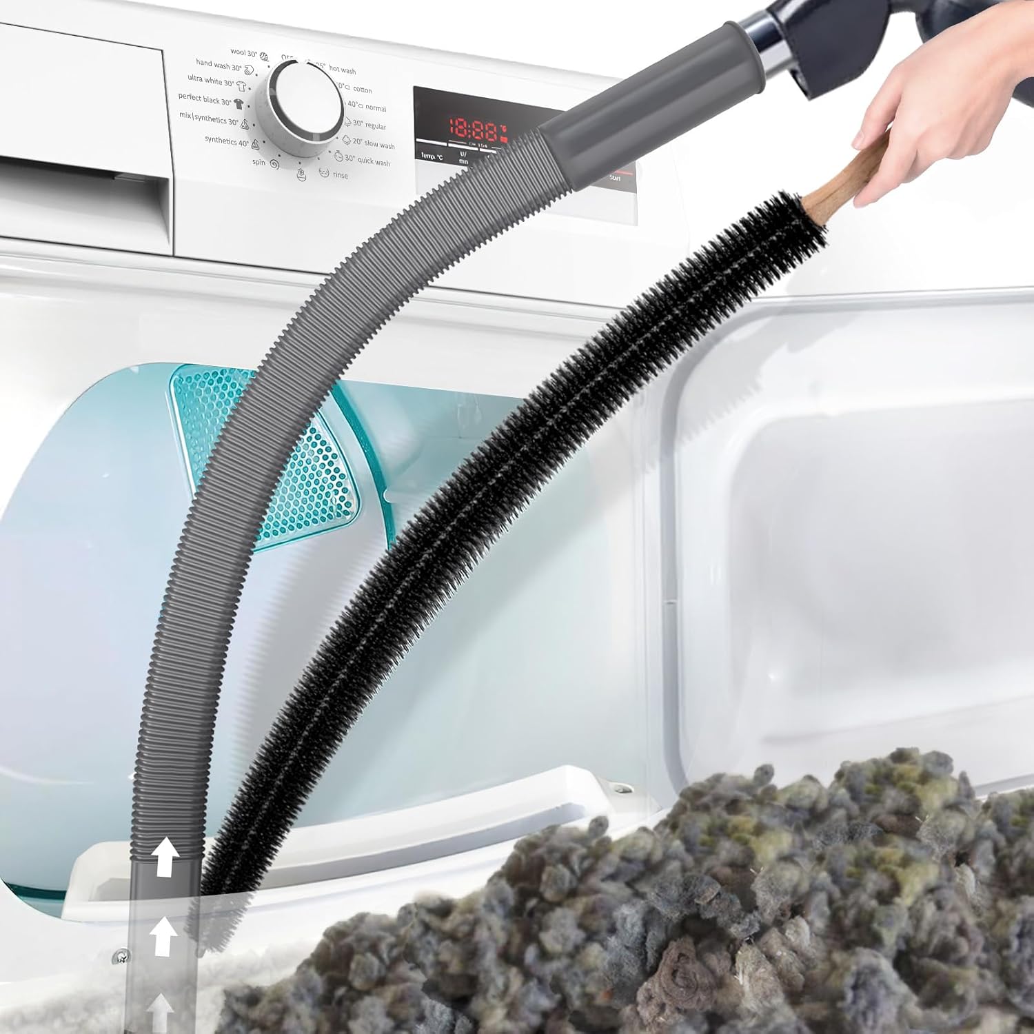 Flexible Dryer Vent Vacuum Attachment For Lint Removal | Lersk