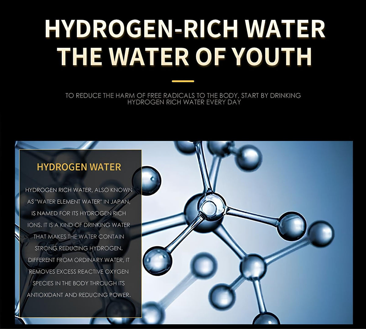 NovaHydro 5000ppb Hydrogen Ionizer Water Bottle Elite