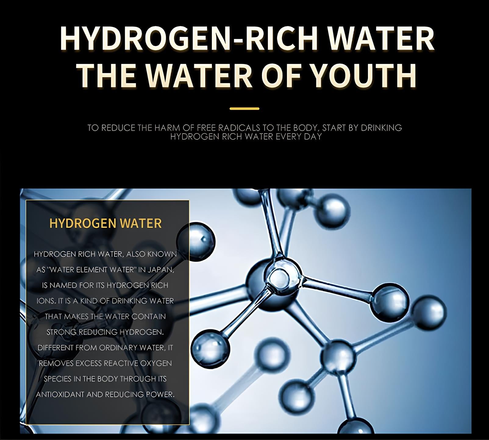 NovaHydro 5000ppb Hydrogen Ionizer Water Bottle Elite | Lersk