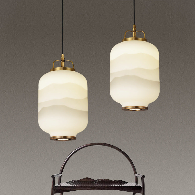 Frosted Glass Pendant Light For Contemporary Ceiling Lamp | Lersk