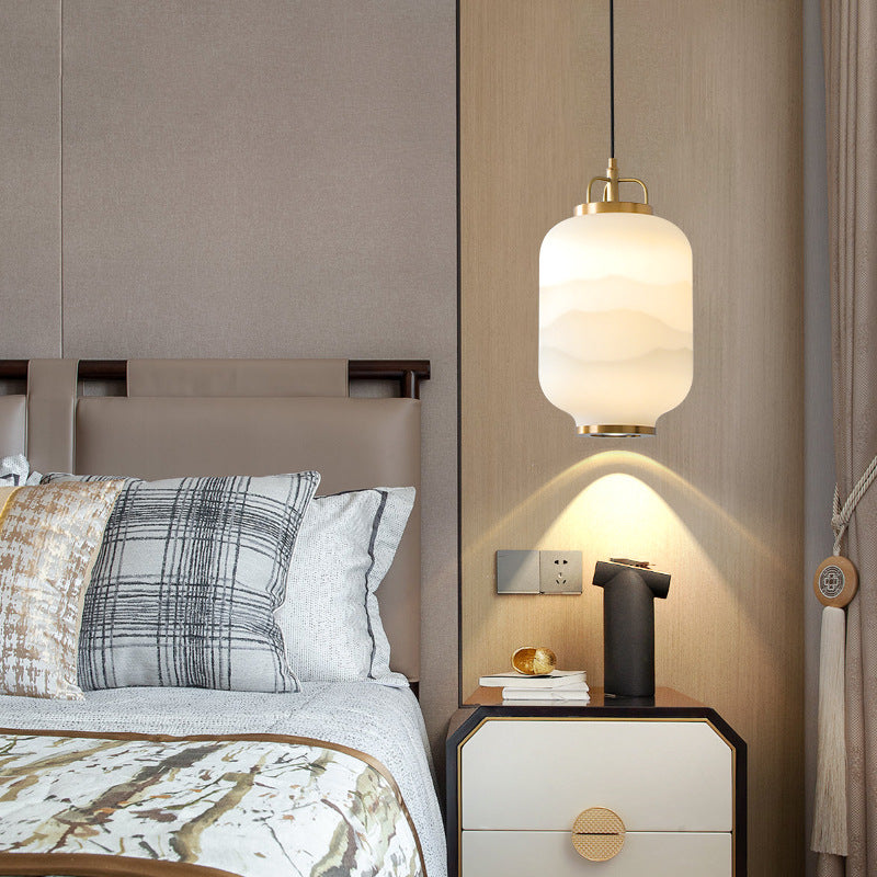 Frosted Glass Pendant Light For Contemporary Ceiling Lamp | Lersk