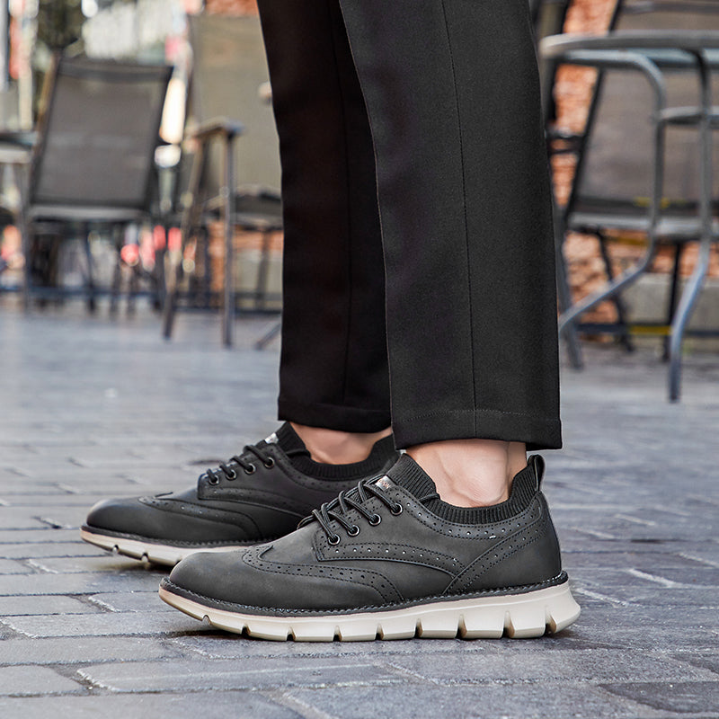 Pantofi Derby cu detaliu Wingtip | Lersk