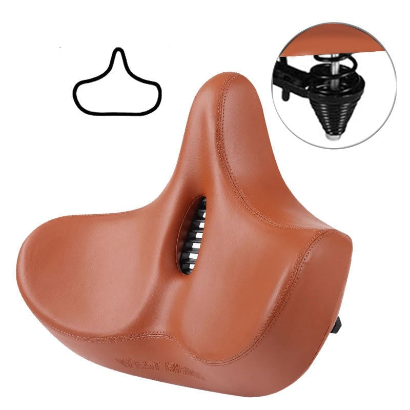 RideEase extra breiter atmungsaktiver und bequemer Fahrradsattel mit ergonomischem Fahrradsitz | Lersk