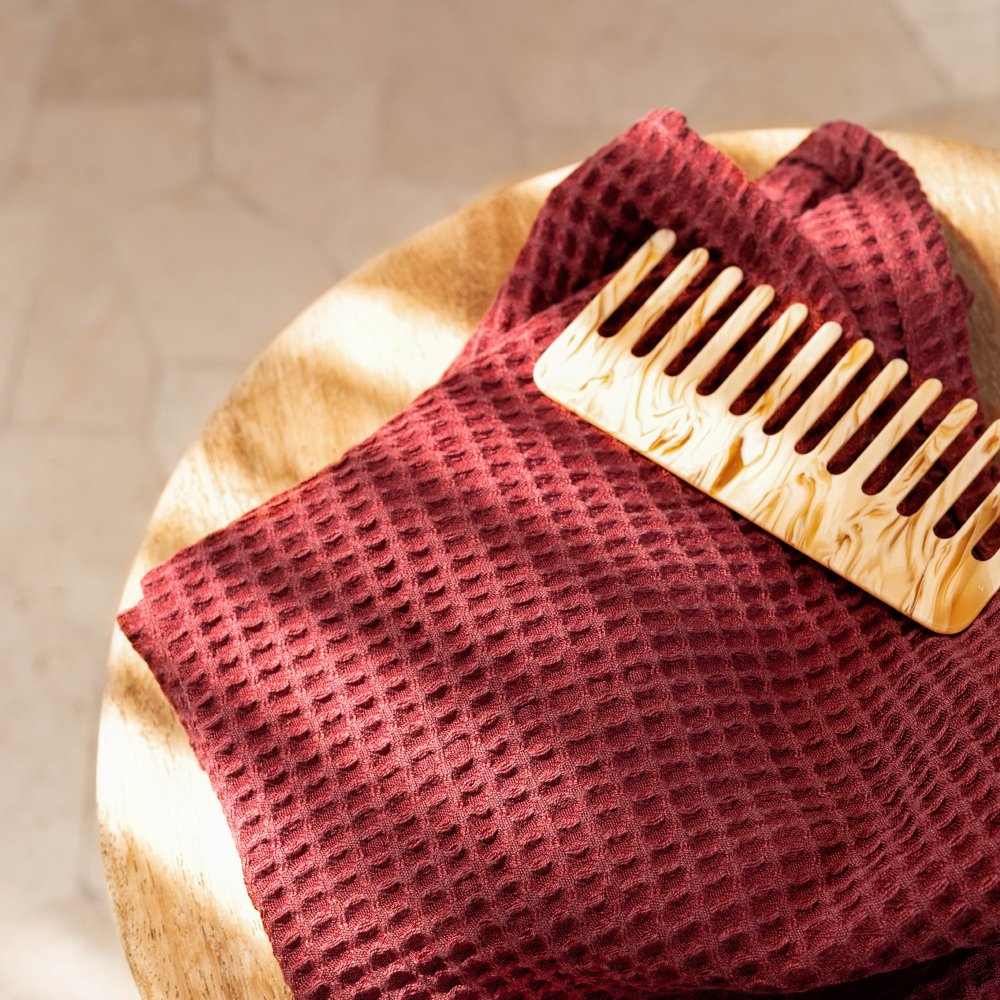 Aurora Bamboo Spa Waffle Towel Set Moisture Wicking Lyocell | Lersk