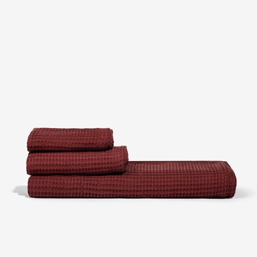 Aurora Bamboo Spa Waffle Towel Set Moisture Wicking Lyocell | Lersk