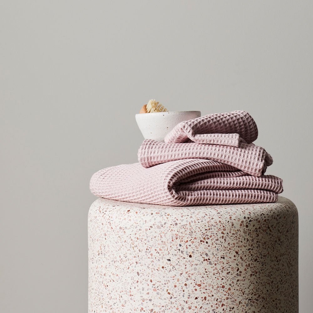 Aurora Bamboo Spa Waffle Towel Set Moisture Wicking Lyocell | Lersk