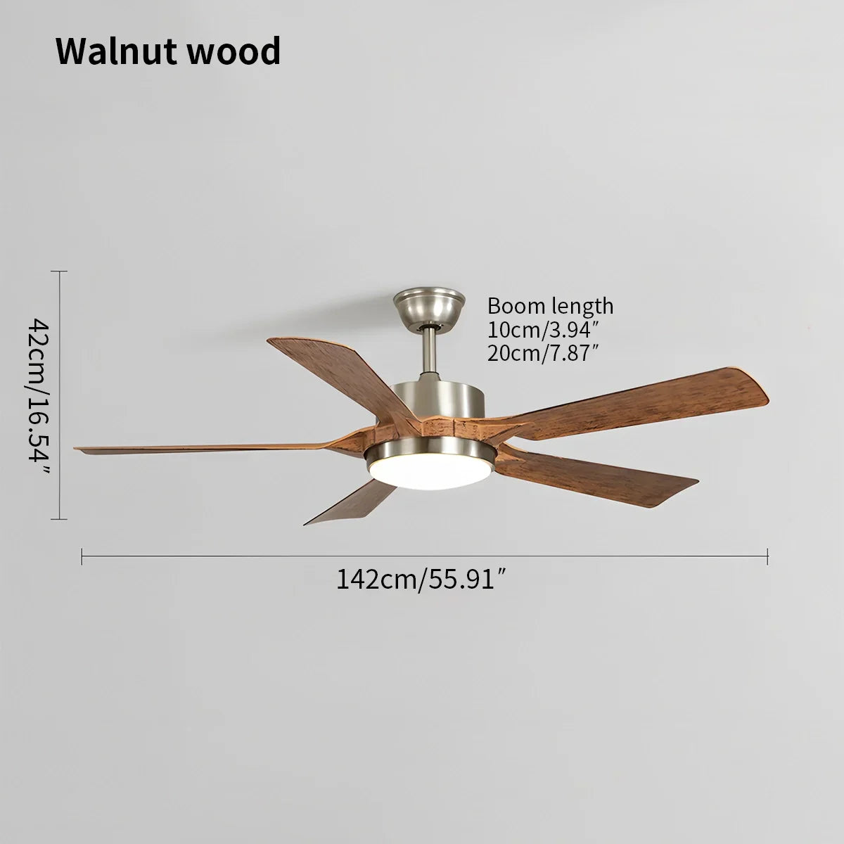 Ventilador de techo regulable con luz y control remoto | Lersk