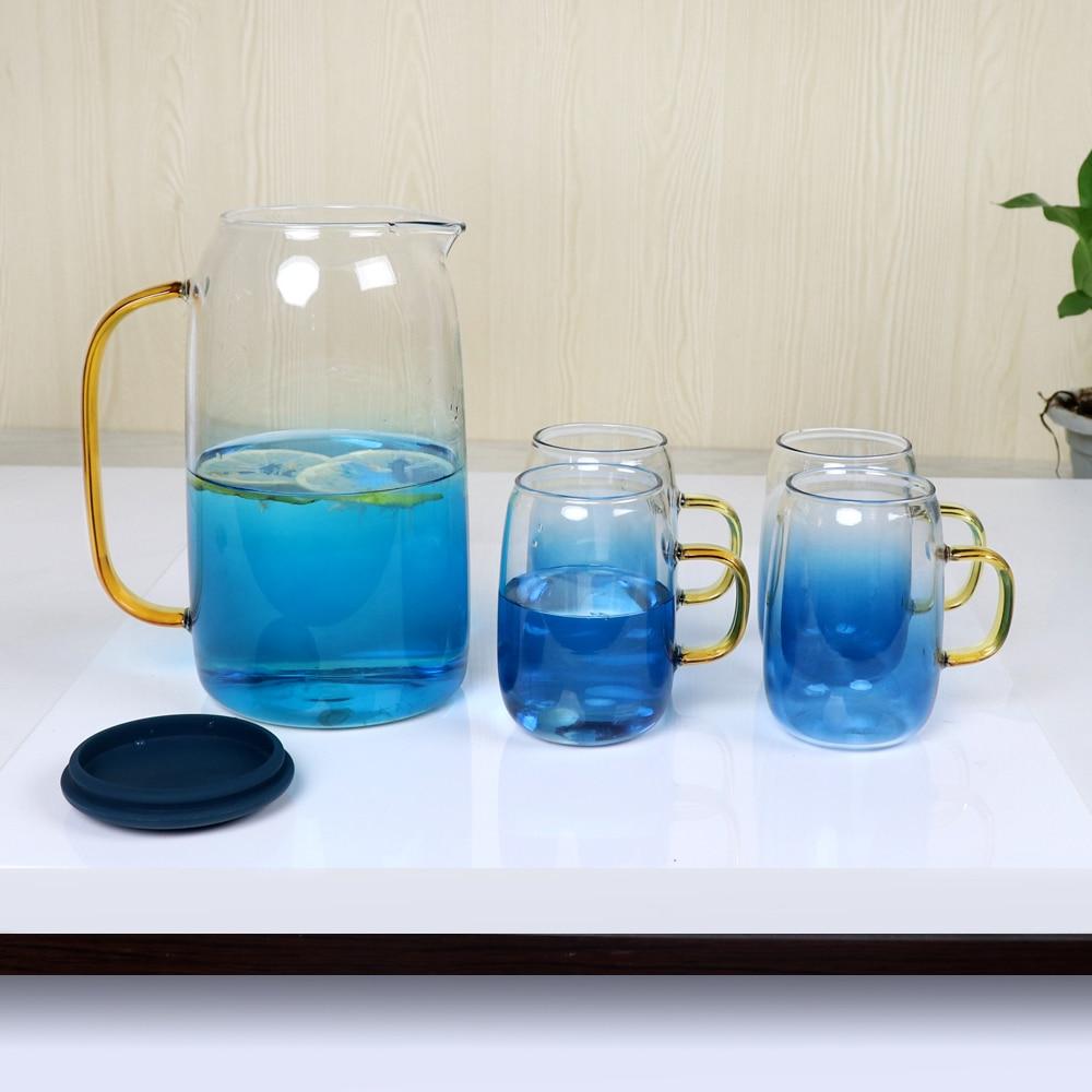 Azure Ombre glas kande sæt | Lersk