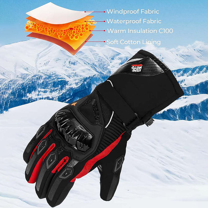Luvas de Motociclismo de Inverno Impermeáveis NordRider para Condução em Tempo Frio | Lersk
