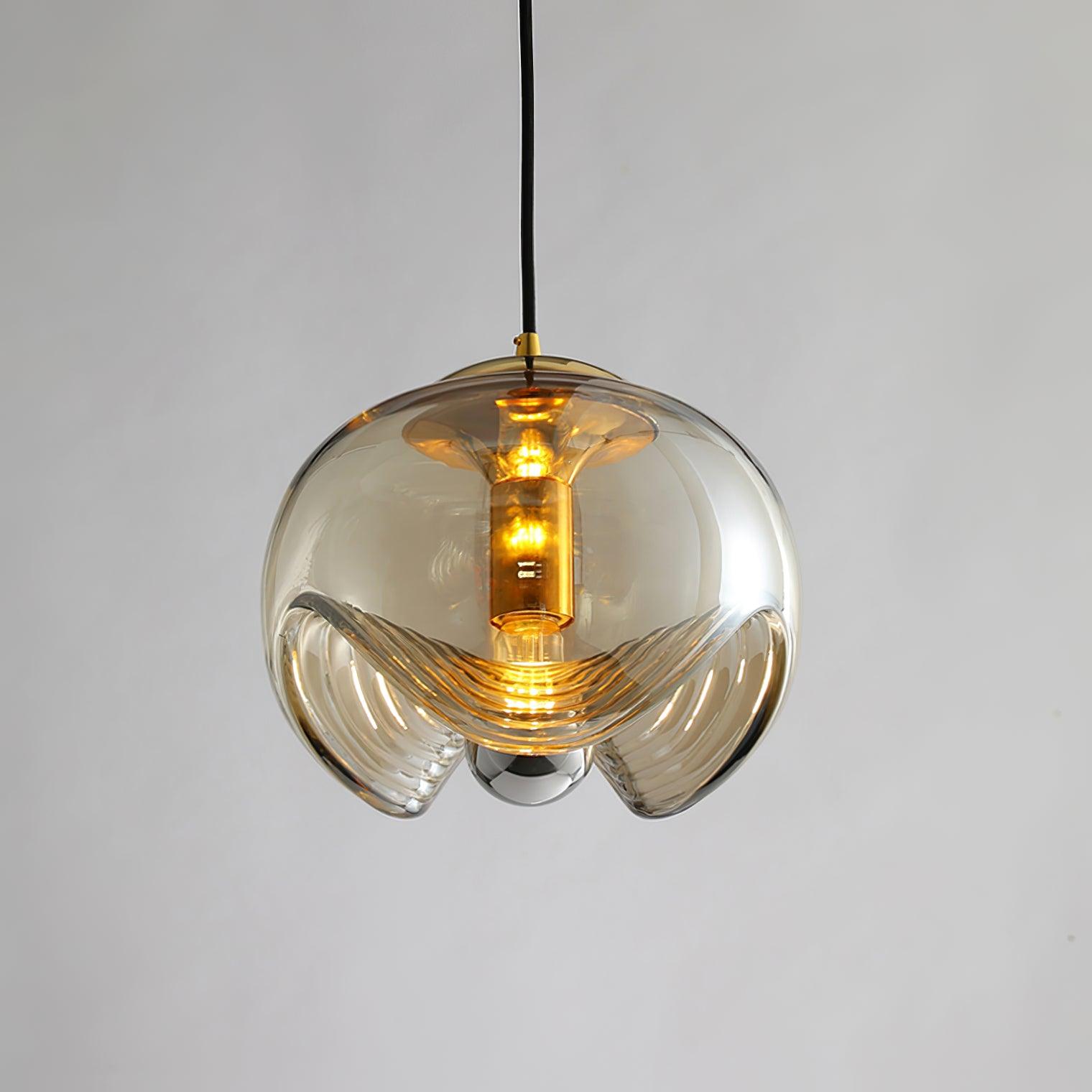 AquaVibe Wave Pendelleuchte aus Eisen und Glas für Wohnzimmer | Lersk