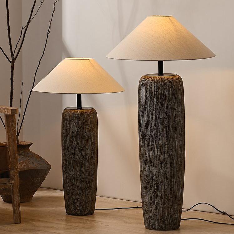 Rookhaven Rustic Floor Lamp In Reclaimed Wood Warm Glow | Lersk