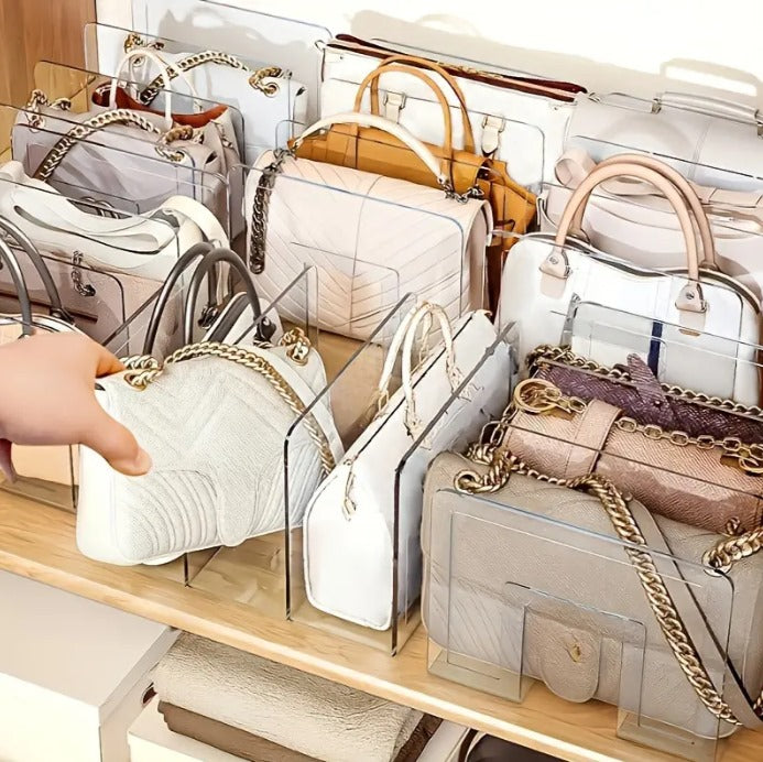 Clear Acrylic Purse Organizer Shelves For Purses In Order | Lersk