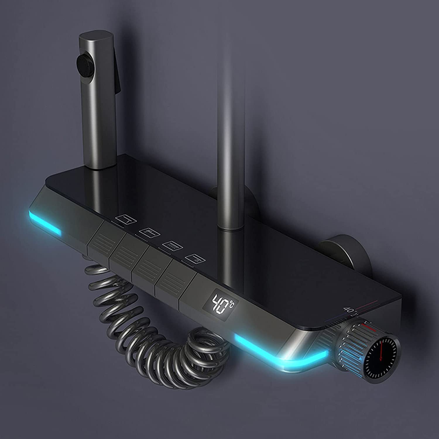 Aurell | Thermostatic Shower System With Digital Display | Lersk