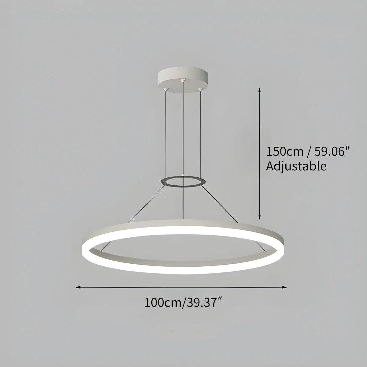 Circular Led Pendant Light for Living Room Kitchen | Lersk