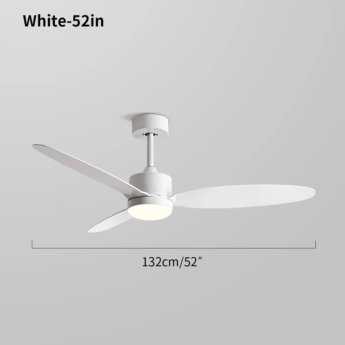 Ventilador de techo de 3 aspas con luz para dormitorio | Lersk