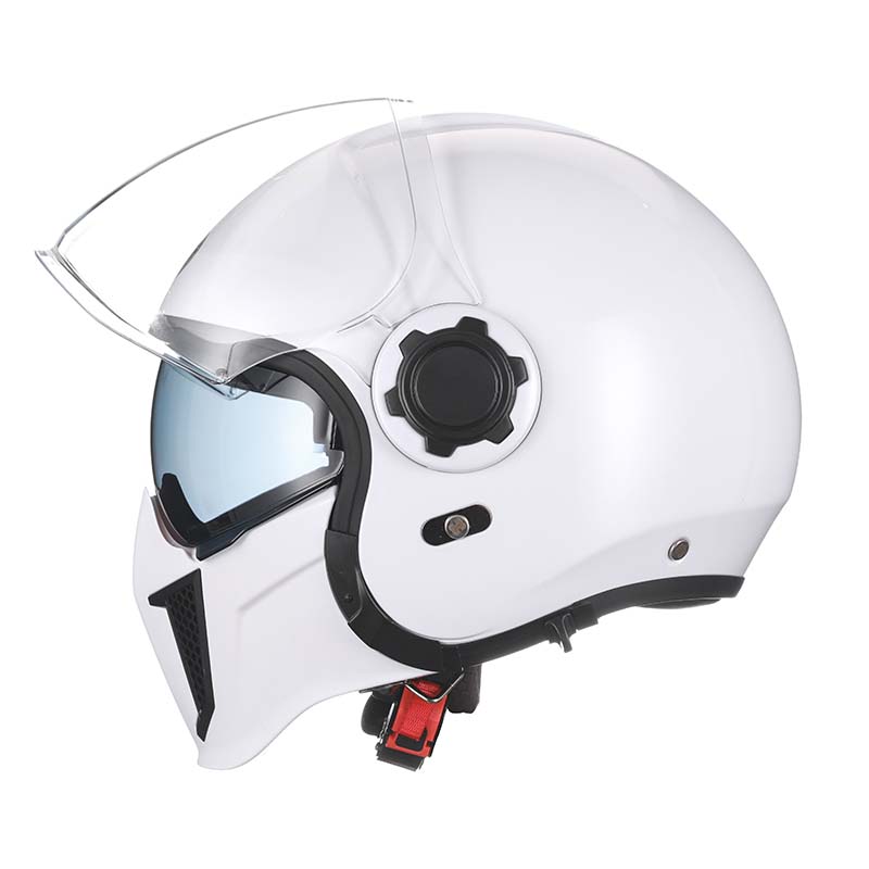 Double Lens Vintage Modular Helmet DOT ECE Approved For Riders Breathable | Lersk