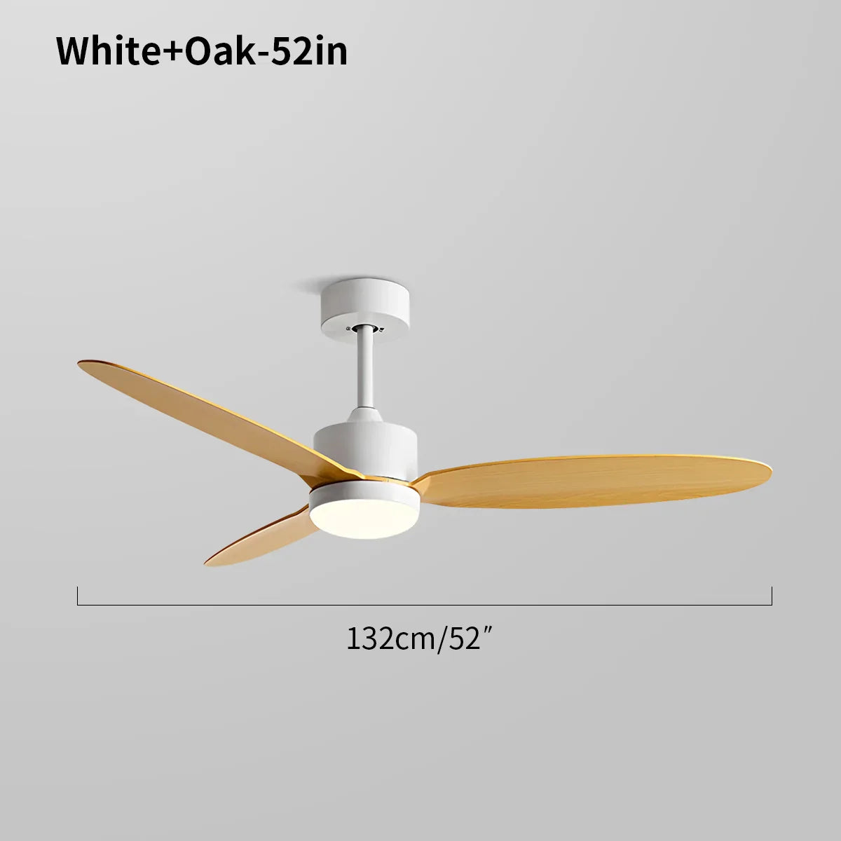 Ventilador de techo de 3 aspas con luz para dormitorio | Lersk