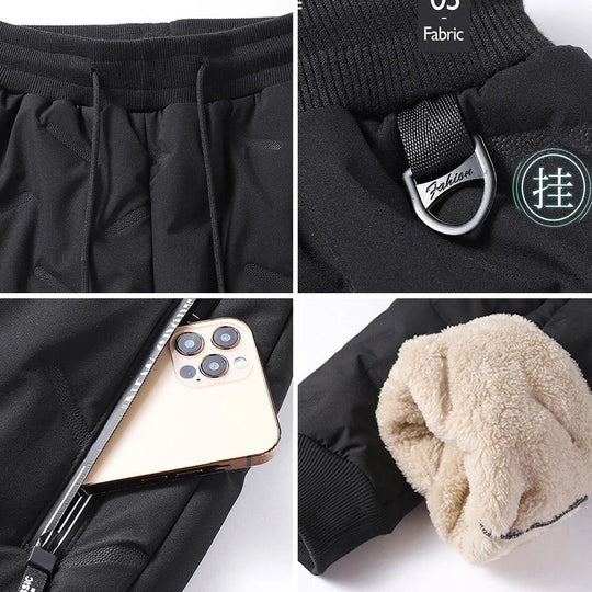 Pantaloni Termici Impermeabili Unisex per Avventurieri Outdoor con Fodera Calda