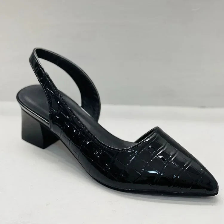 Escarpins à bride arrière Asteria embossés croco pour femmes avec garantie de confort toute la journée | Lersk