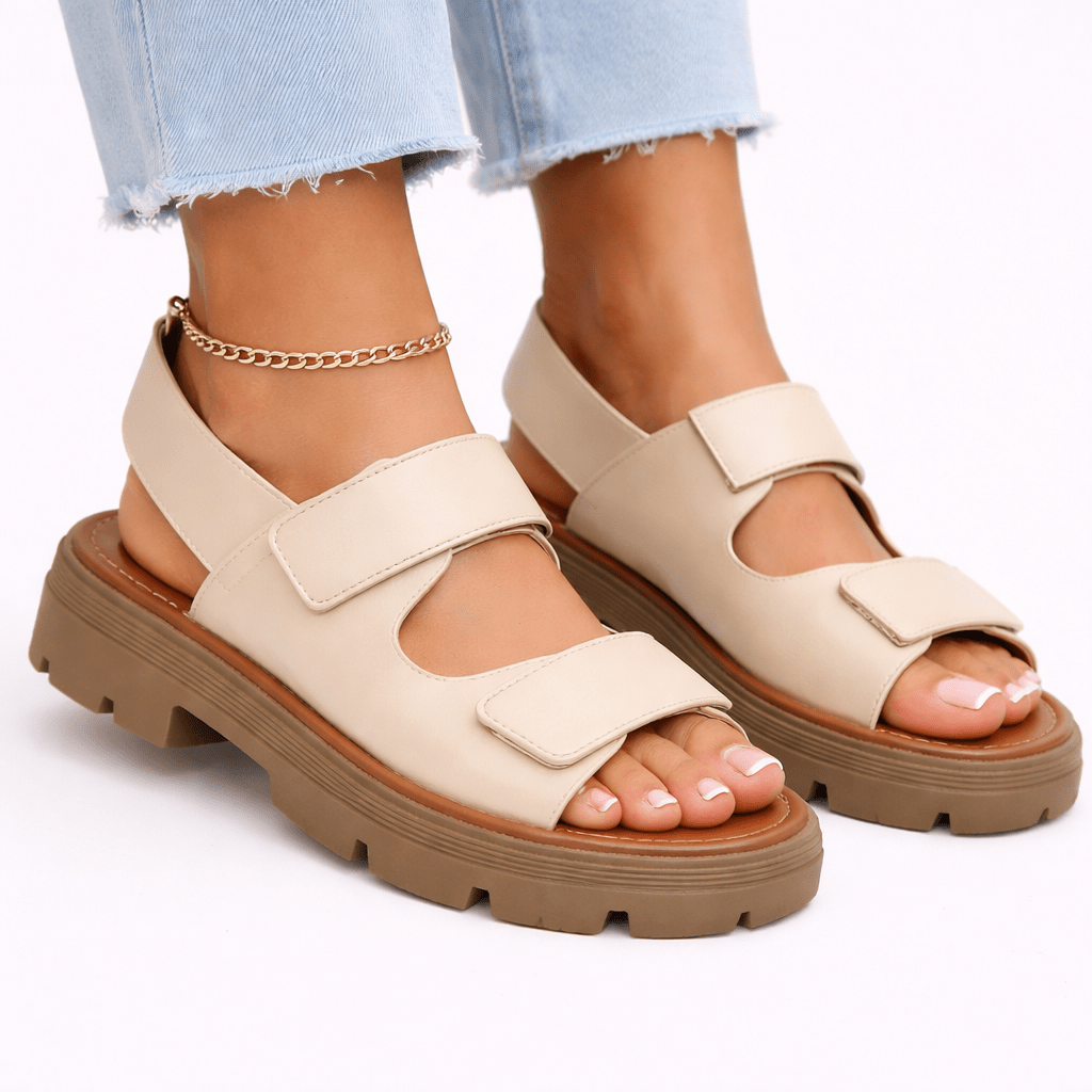 Adjustable Women's Chunky Platform Sandals for All Day Comfort | Lersk
