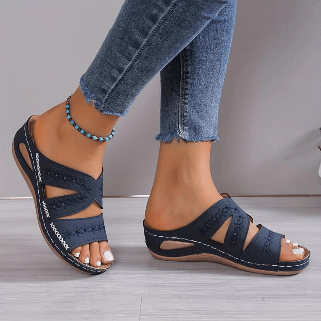 Women's Summer Orthopedic Comfort Sandals With Adjustable Sizing | Lersk
