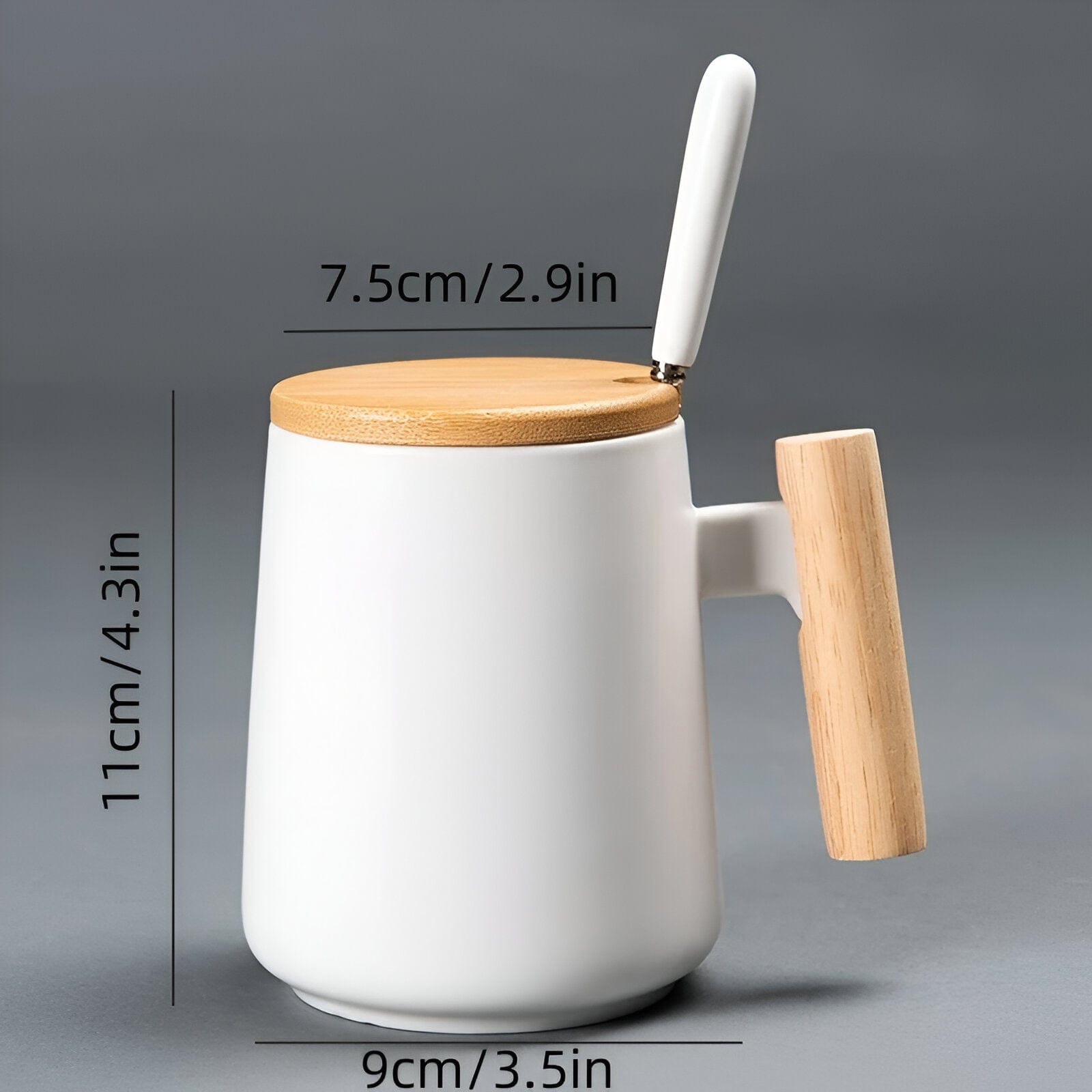 Keramiktasse mit Holzgriff | Lersk