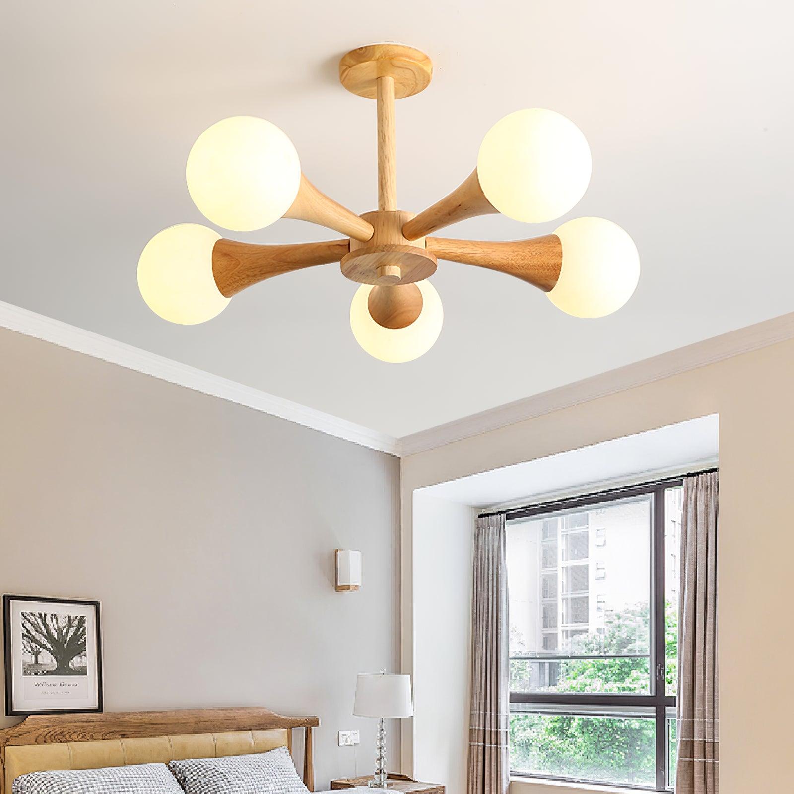 SylvaLume Wooden Pendant Lamp | Elegant Hanging Light | Lersk