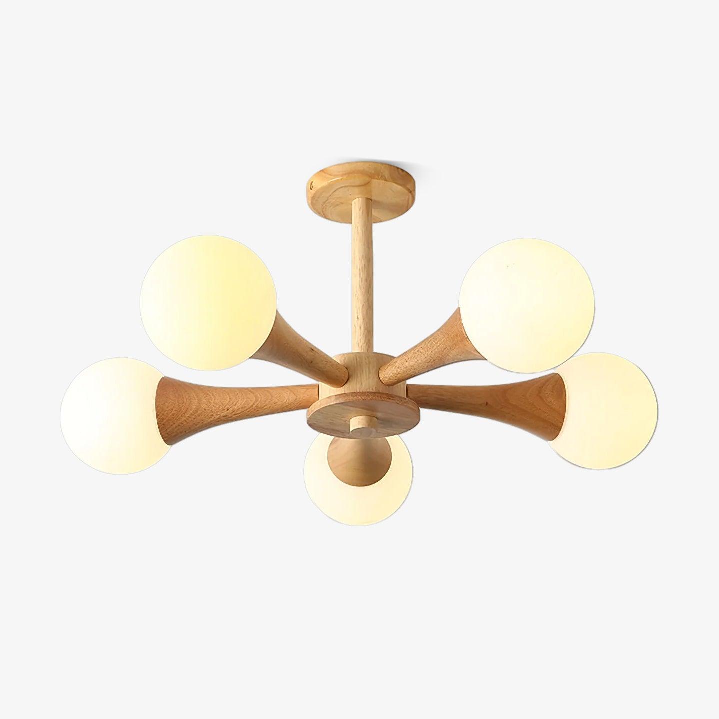 SylvaLume Wooden Pendant Lamp | Elegant Hanging Light | Lersk